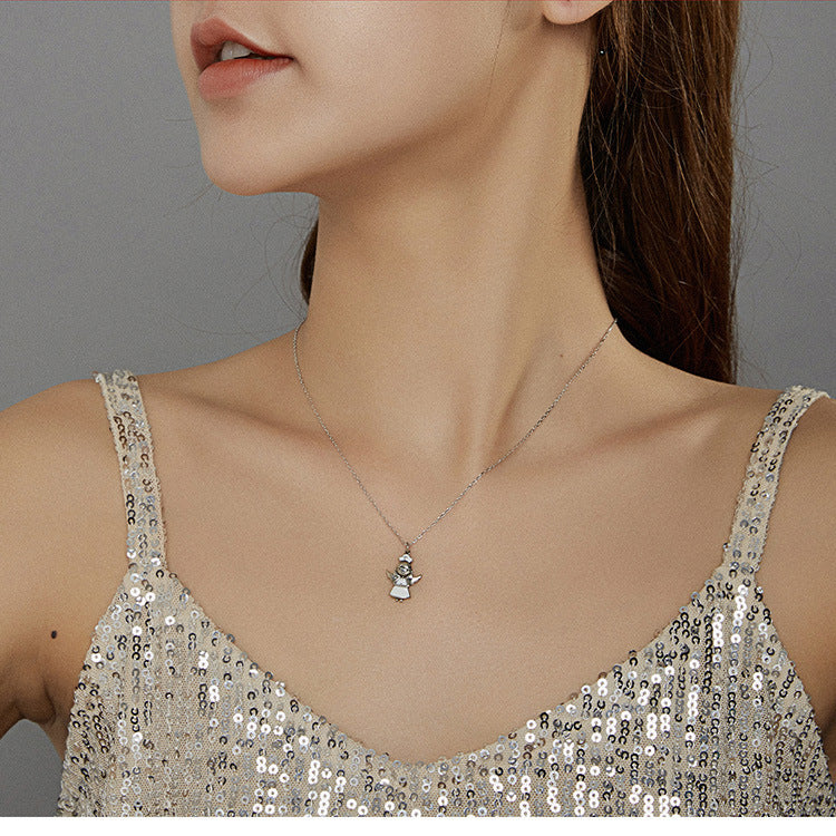 Guardian Angel Silver Necklace