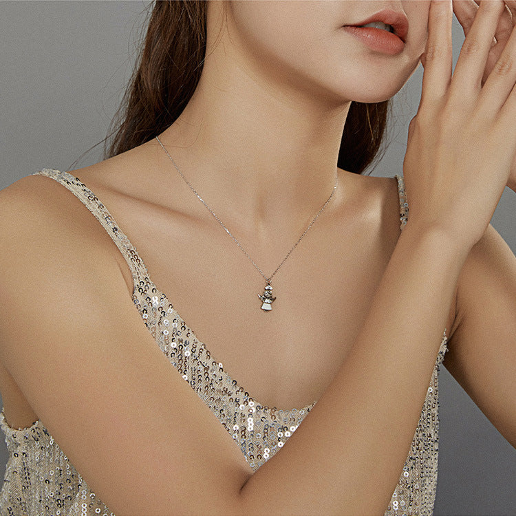 Guardian Angel Silver Necklace